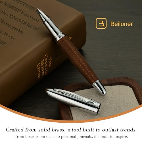BEILUNER 318 Luxury, Elegant,Full Grain Oil Tan Crazy Horse Cowhide Leather - color: Deep brown