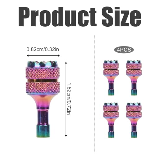 3 Pro/4 Pro Control Sticks, 4pcs Detachable Aluminum Alloy Drone Joysticks Remote Controller Replacement Accessories(Colorful)