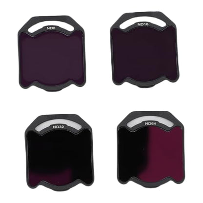 4 Pack Multi Coating ND Filter Set ND8 ND16 ND32 ND64, Aluminum Frame Lens Accessories for O4 Air Unit Pro Drone, Reduce Scatter Light