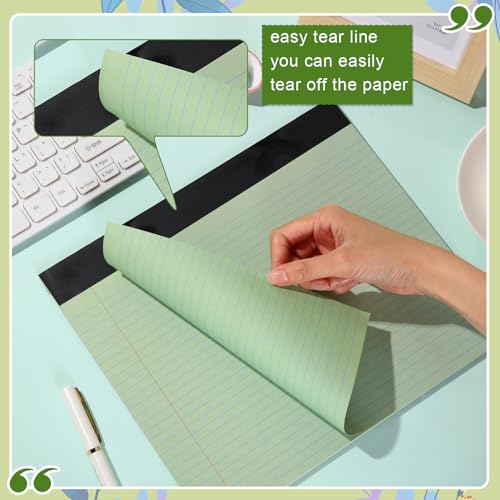 Lincia 6 Pcs Legal Pads Landscape Notebook, Gradient Green - color: Gradient Green