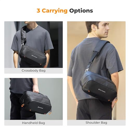 K&F CONCEPT Camera Sling Bag, Water-Resistant Crossbody Bag with Dividers