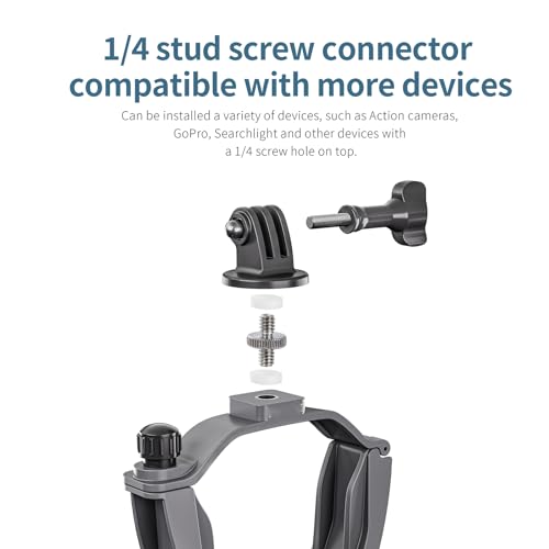 Camera Adapter Mount for DJI Air 3 Drone Carry Bracket Top Extension Camera Adapter Bracket Mount 1/4 Screw Compatible for Insta360 Action Camera/LED Flight Light