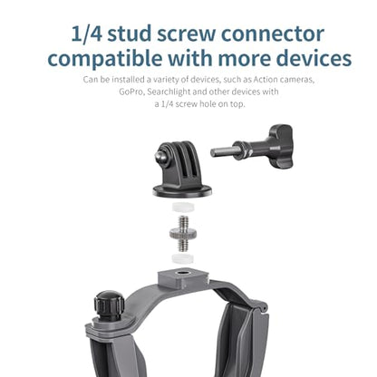 Camera Adapter Mount for DJI Air 3 Drone Carry Bracket Top Extension Camera Adapter Bracket Mount 1/4 Screw Compatible for Insta360 Action Camera/LED Flight Light