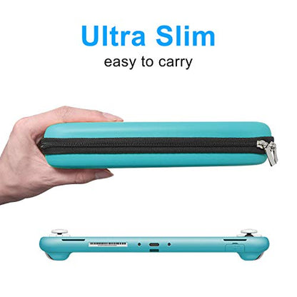 YUANHOT Carrying Case Plus TPU Cover for Nintendo Switch Lite 2019 - Blue - color: turquoise-blue