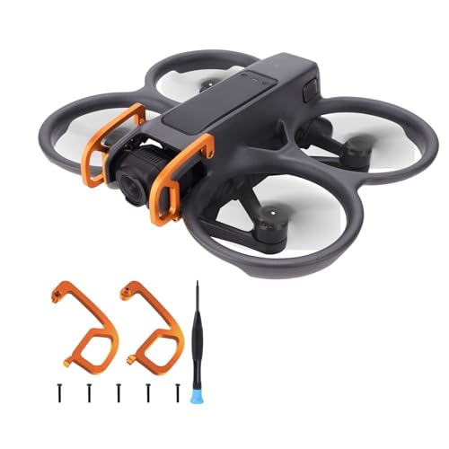 Avata 2 Gimbal Guard for DJI Avata 2 Drone, Aluminum Alloy Gimbal Protector for DJI Avata 2, Camera Safety Bumper, Lens Protection Guard for DJI Avata 2 Accessories (Orange)