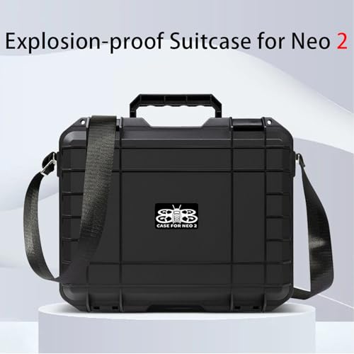 Neo 2 Hard Case, Waterproof Travel Carrying Case Storage Shoulder Bag for DJI Neo 2 Fly More Combo, RC-N3 Remote Controller and Accessories