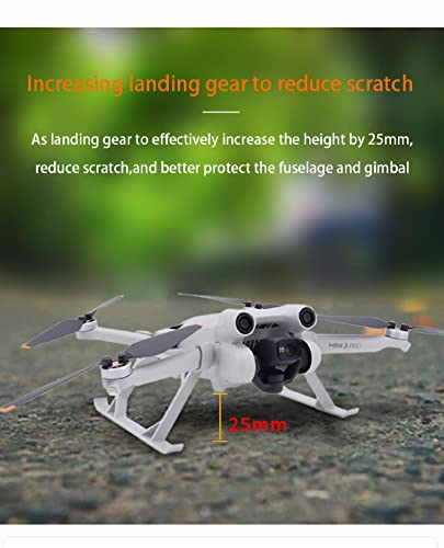 Lightweight Foldable Landing Gear Height Extension Booster Buoyancy for DJI Mini 3 Pro/Mini 3 Drone