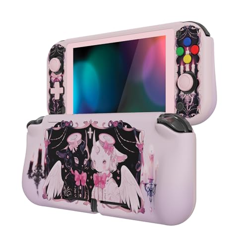 PlayVital ZealProtect Halloween Protective Case for Nintendo Switch Lite, Ergonomic Grip Cover - Durable Comfort Anti-Slip Anti-Scratch with Screen Protector & Thumb Grip Button Caps, Darkling Sheep - color: Darkling Sheep