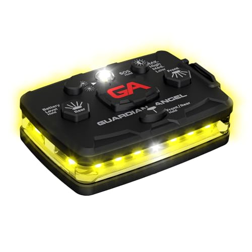 Guardian Angel Elite Safety Light - Yellow Front & Yellow Rear - color: Yellow/Yellow, size: 1-Pack