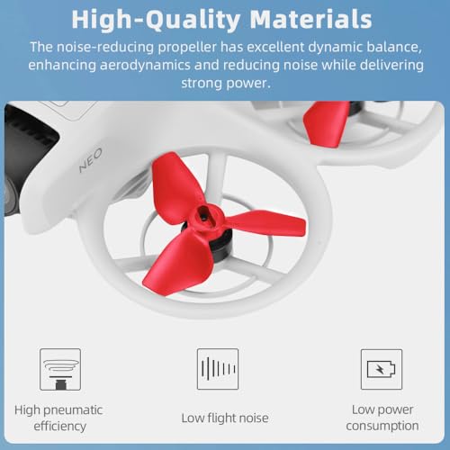 sea jump 8PCS Propeller Suitable for DJI NEO Drone Accessories Handheld Quadcopter Drone 2016S Propeller Blades (Red) - color: Red