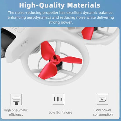 sea jump 8PCS Propeller Suitable for DJI NEO Drone Accessories Handheld Quadcopter Drone 2016S Propeller Blades (Red) - color: Red