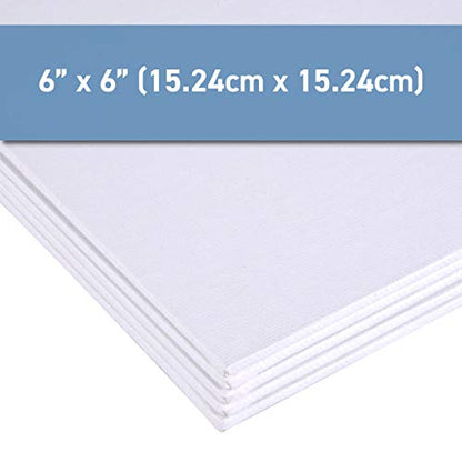 5 Pack 6" x 6" Value Canvas Panel by Artist's Loft - size: 6" x 6"
