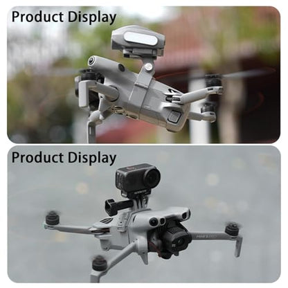 Action Camera Mount Adapter for DJI Mini 5 Pro, Drone Top Bracket with Night Led Light, Comapatible with DJI Osmo Nano/Insta360 Go Ultra/Go 3S/Go 3 (Camera Mount) - color: Camera mount
