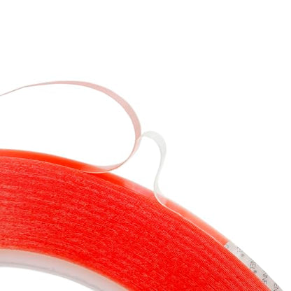 3mm x 25M Clear Thin Double Sided Strong Adhesive Acrylic Tape (1/8" x82ft) for Mobile Phone Laptop Tablets LCD Screen - size: 3mm