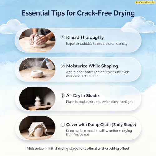 ZEHIQ White Air Dry Clay 2.2 lbs with 25pcs Pottery Sculpting Tools Set - color: 2.2lbs white + tools