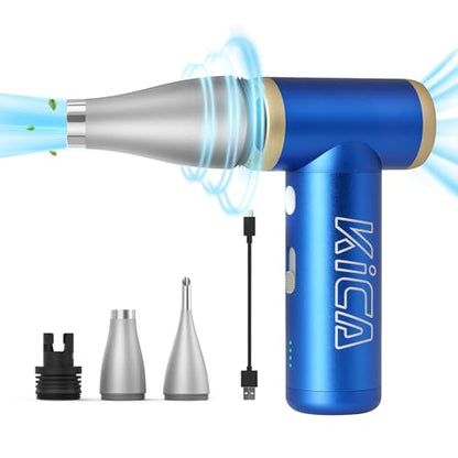 KiCA Jet Fan 2S Electric Air Duster - 117000RPM Rechargeable Duster(Blue)