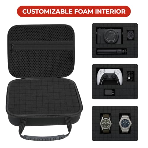 EVA Hard Storage Case 8 x 6.3 x 1.8 in Custom Foam for Camera & Electronics - size: 8 x 6.3 x 1.8 in