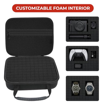 EVA Hard Storage Case 8 x 6.3 x 1.8 in Custom Foam for Camera & Electronics - size: 8 x 6.3 x 1.8 in