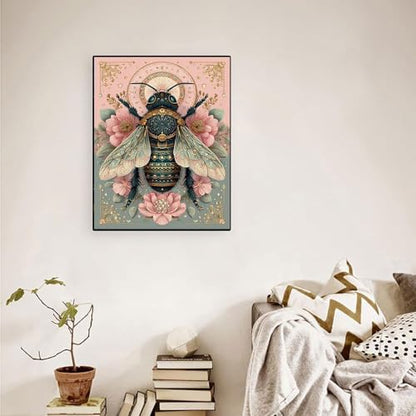 WUSARPLY Bee Diamond Painting Kits for Beginner Adults - color: YH022
