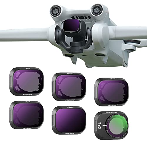 NEEWER ND Filter Set Compatible with DJI Mini 3 / Mini 3 Pro - size: Mini 3Pro, style: 6 Packs ND/CPL (Plastic)