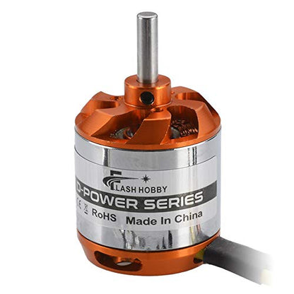 FLASH HOBBY D2836 Brushless Outrunner Motor 2~4S Helicopter RC Motor for RC Airplane Fixed-Wing Drone FPV (880KV) - size: 880kv
