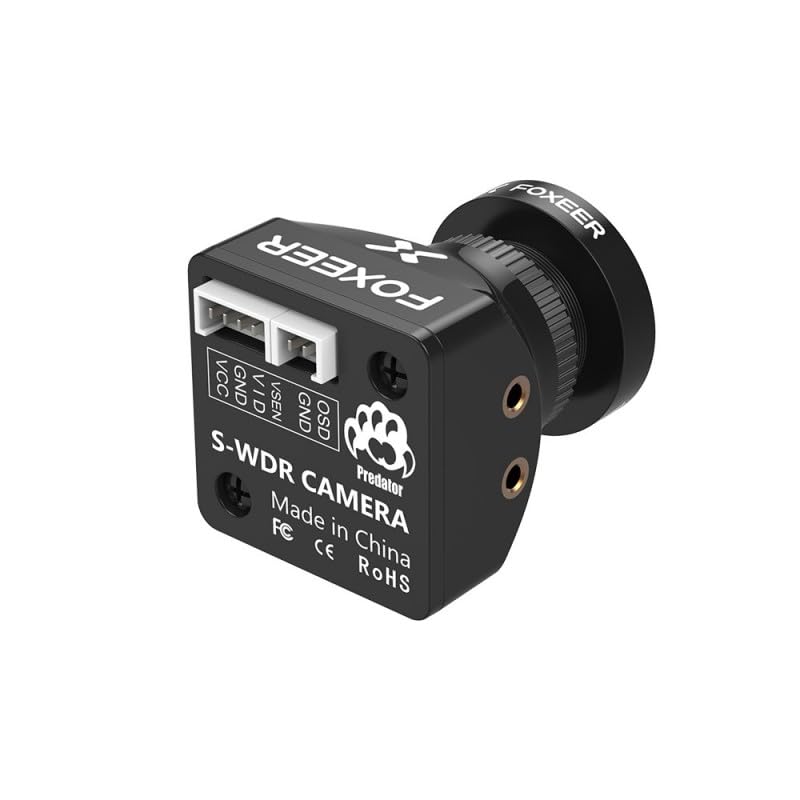 FOXEER Toothless 2 Mini 1200TVL FPV Camera FOV Switchable Starlight 1/2" Sensor Super HDR (Red/Black) (Red) - color: Red
