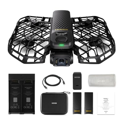 HOVERAir X1 PROMAX 8K Drone with Camera, Foldable Action Flying Camera with 42 KM/H Follow Speed, 10+ Fully Automatic Flight Modes, Fly Anywhere with OmniTerrain, SmoothCapture 2.0(Basic Combo) - style: PROMAX (Basic Combo)