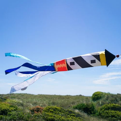 In the Breeze 4665 — 3D Lighthouse Windsock — Hanging Outdoor Beach Decoration for Yards, Gardens - style: Lighthouse