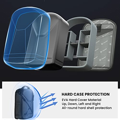 TARION Hard Shell Camera Backpack Bag for Photographers Compact 13L TRH - color: Black, size: Large