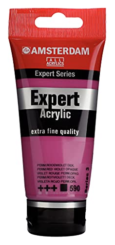 Amsterdam Expert Series Acrylic Tube 75 ml Permanent red violet opaque 590 (19115900) - color: Permanent Red Violet Opaque, size: 2.5 Fl Oz (Pack of 1)
