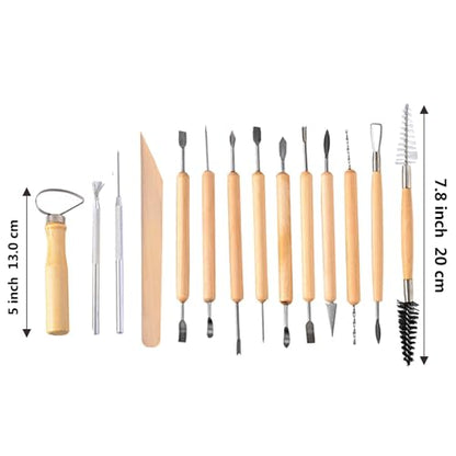 S & E TEACHER'S EDITION 19 Pcs Pottery Tools & Clay Sculpting Tools - size: 19 PCS