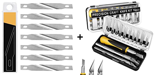 DIYSELF 16-Piece Craft Knife Kit, Exacto Knife Set with 20PCS Exacto Knife Blades 11