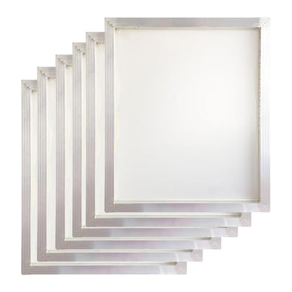 Aluminum Silk Screen Printing Screens 20 x 24 Inch Frame-160 White Mesh (6 PCS) - size: 6 PCS