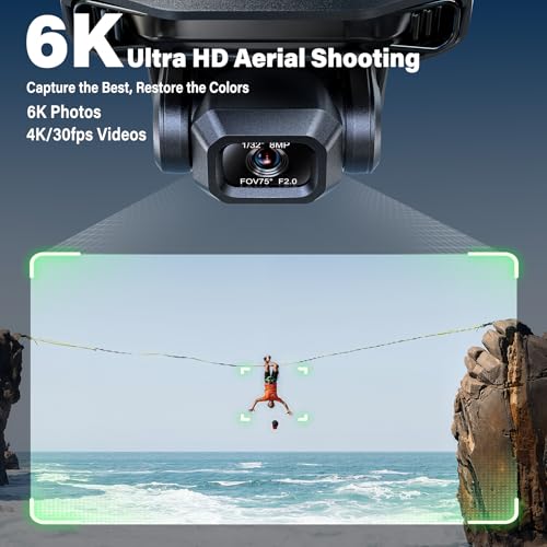 Bwine F7GB2 Pro Drones with Camera for Adults 4K UHD Aerial+ F7GIM Pro Drone with 6K UHD Camera