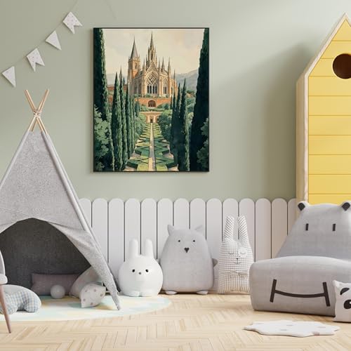 ILYUFO Diamond Art Kits for Adults Castle DIY Diamond Painting - color: Castle
