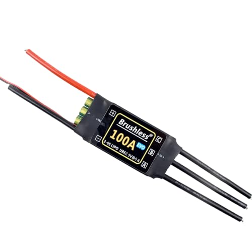RC 100A BHLeli HV ESC Brushless 2-6S Helicopter LiPo Battery UBEC 5A/5V Output Aircraft Airplane FPV Racing Quad Fixed Wing Multi-axis Drone Quadcopter