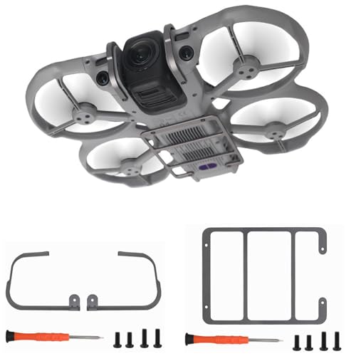 Avata 360 Aluminum Alloy Gimbal Bumper Guard & Landing Gear, 2-in-1 Protector Kit Anti-Collision Camera Lens Bottom Protective Cover Safety Bar Drone Accessories for DJI Avata 360