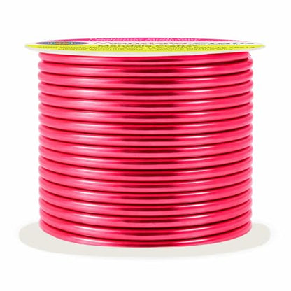 Mandala Crafts 10 Gauge Raspberry Anodized Aluminum Craft Wire, 32 FT - color: Raspberry, size: 10 Gauge