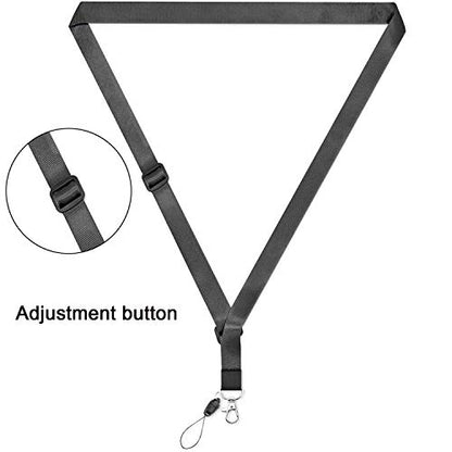 AMUU 6pcs Lanyards Adjustable Extend Length with Vertical id Badge Holder - color: 6 Pack-lanyard With Badge Holder