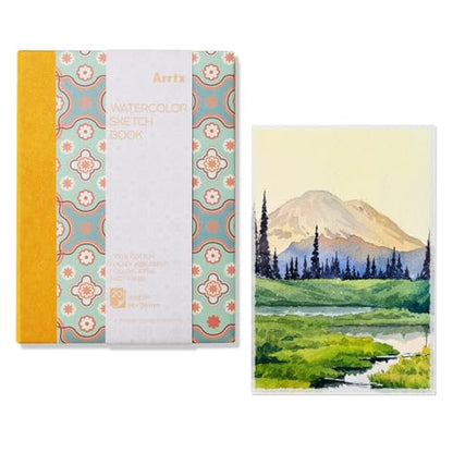 Arrtx Watercolor Journal, 5.35x3.86 Hot Press - size: 5.35x3.86''