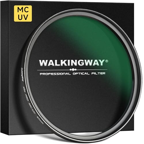 Walking Way 55MM MC UV Lens Protection Filter/Slim UV Lens Filter/HD Optical Glass Aluminum Alloy Made 28 Layer Nano-Coatings Camera Ultraviolet Filter/Water Repellent/Scratch Resistant - size: 55MM