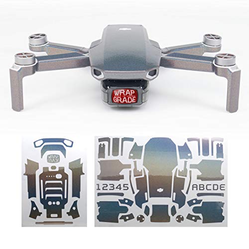 Wrapgrade Skin Compatible with DJI Mavic Mini & Mini 2 SE & Mini 4K (Coloration-X) - color: COLORATION-X