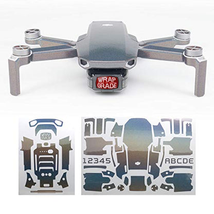 Wrapgrade Skin Compatible with DJI Mavic Mini & Mini 2 SE & Mini 4K (Coloration-X) - color: COLORATION-X