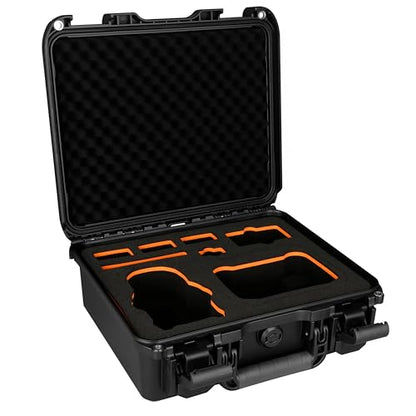 Hard Case Compatible with DJI Mini 5 Pro Fly More Combo - IP67 Waterproof Carrying Case with Custom Foam Insert, Shockproof PP Shell, Ideal for Travel & Outdoor