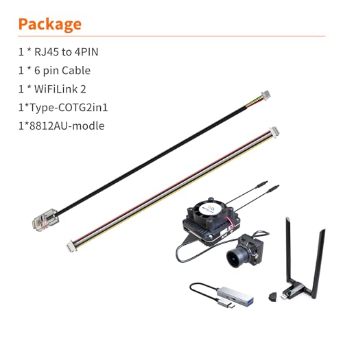RunCam WiFiLink2 Digital 1080P60FPS HD FPV Camera System with Micro FPV Camera & VTX Transmitter Module for FPV Monitor on Mobile Devices Fixed Wing RC Car RC Hobbies（Based On OpenIPC）