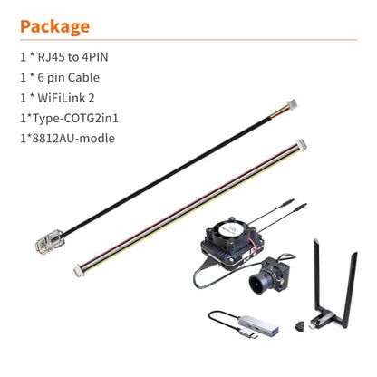 RunCam WiFiLink2 Digital 1080P60FPS HD FPV Camera System with Micro FPV Camera & VTX Transmitter Module for FPV Monitor on Mobile Devices Fixed Wing RC Car RC Hobbies（Based On OpenIPC）