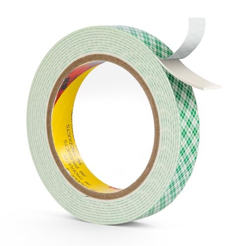 3M Double Sided Foam Tape 0.75" x 10Ft White 4026 Double Coated Urethane Adhesion Polyurethane Tape for Mounting Signs Craft DIY Projects Cards, 1 Pack - size: 0.75"×10ft
