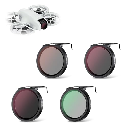 JJC ND Filter Kit for DJI NEO Drone, Multi-Coated 4-Pack (ND8 ND16 ND32 CPL) Filter with Ultra Lightweight Aluminum Frame - size: ND8+ND16+ND32+CPL