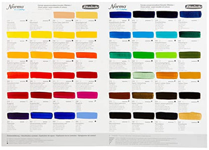 Schmincke - NORMA® Blue, 21508009, finest water-based artists' oil colors, highly pigmented, lightfast, vegan, permanent green, 35 ml - color: 508 permanent green