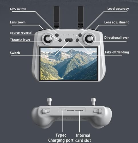 AE3 ProMax 4K Camera Drone for Adults,3 Batteries,Gray